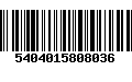 Código de Barras 5404015808036