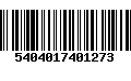 Código de Barras 5404017401273