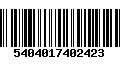 Código de Barras 5404017402423