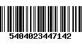 Código de Barras 5404023447142