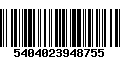 Código de Barras 5404023948755