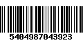 Código de Barras 5404987043923