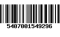 Código de Barras 5407001549296