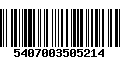 Código de Barras 5407003505214