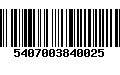 Código de Barras 5407003840025