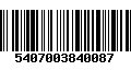 Código de Barras 5407003840087