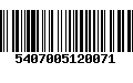 Código de Barras 5407005120071