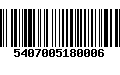 Código de Barras 5407005180006