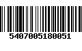 Código de Barras 5407005180051