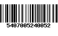 Código de Barras 5407005240052