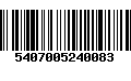 Código de Barras 5407005240083