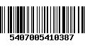 Código de Barras 5407005410387