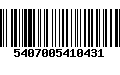 Código de Barras 5407005410431