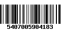 Código de Barras 5407005904183