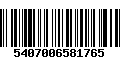 Código de Barras 5407006581765