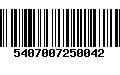 Código de Barras 5407007250042