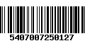 Código de Barras 5407007250127