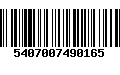 Código de Barras 5407007490165