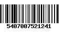 Código de Barras 5407007521241