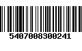 Código de Barras 5407008300241