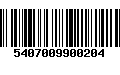 Código de Barras 5407009900204