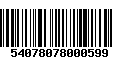 Código de Barras 54078078000599