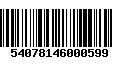 Código de Barras 54078146000599