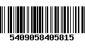 Código de Barras 5409058405815