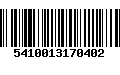 Código de Barras 5410013170402