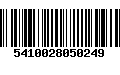 Código de Barras 5410028050249