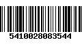 Código de Barras 5410028083544