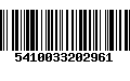 Código de Barras 5410033202961