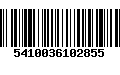 Código de Barras 5410036102855