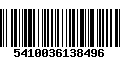 Código de Barras 5410036138496