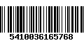 Código de Barras 5410036165768