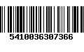 Código de Barras 5410036307366