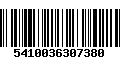 Código de Barras 5410036307380