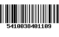 Código de Barras 5410038401109