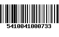 Código de Barras 5410041000733