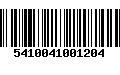 Código de Barras 5410041001204