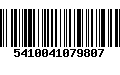 Código de Barras 5410041079807