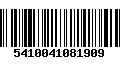 Código de Barras 5410041081909