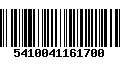 Código de Barras 5410041161700