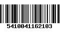 Código de Barras 5410041162103