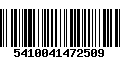 Código de Barras 5410041472509