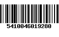 Código de Barras 5410046019280