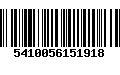 Código de Barras 5410056151918