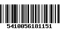 Código de Barras 5410056181151