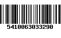 Código de Barras 5410063033290