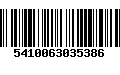 Código de Barras 5410063035386